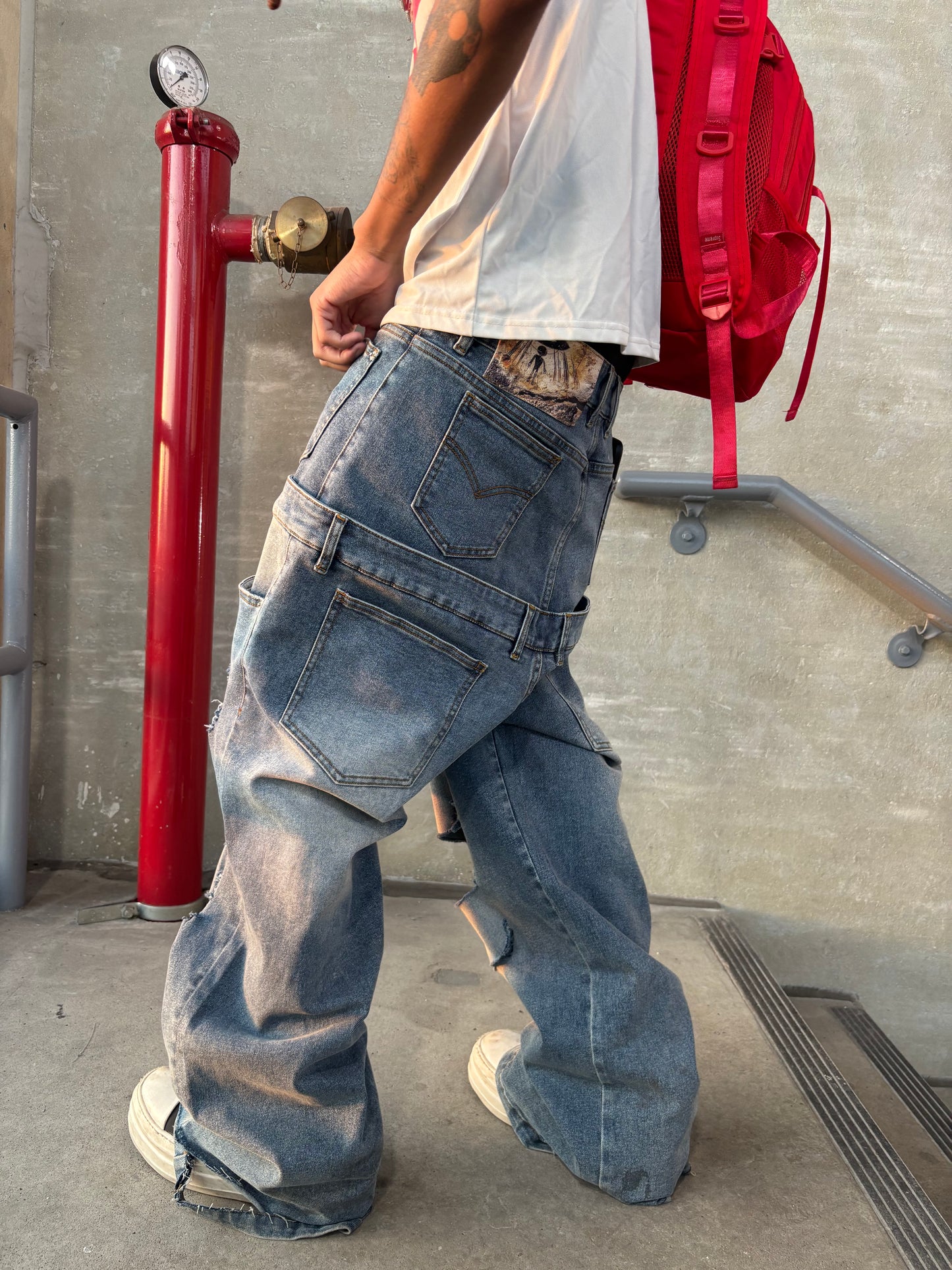 “NOT JUST HUMAN”  DENIM JEANS