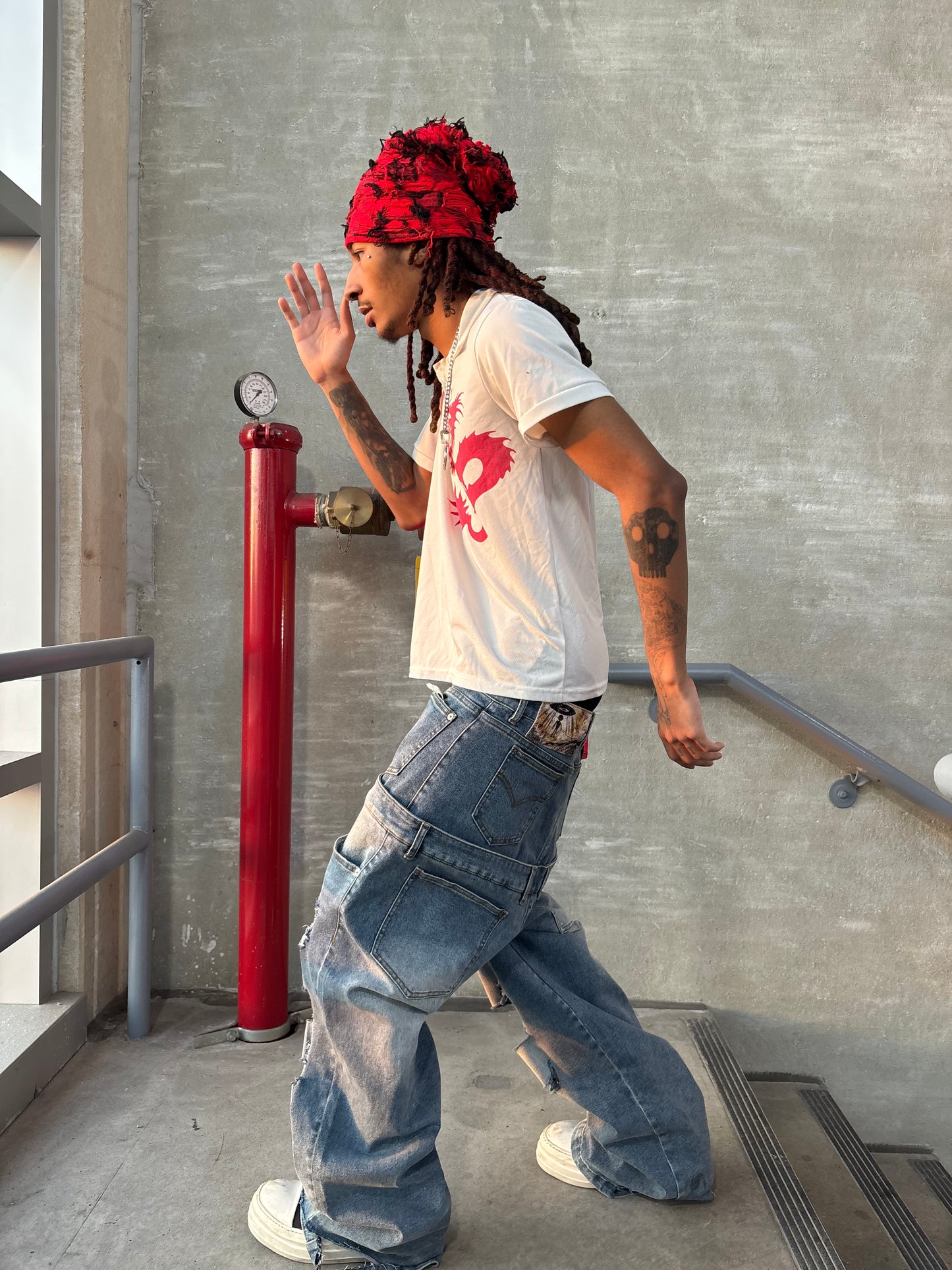 “NOT JUST HUMAN”  DENIM JEANS
