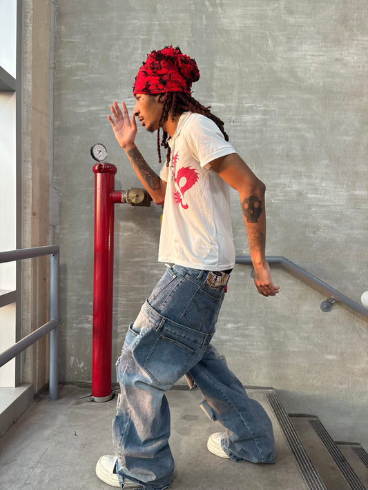 “NOT JUST HUMAN”  DENIM JEANS